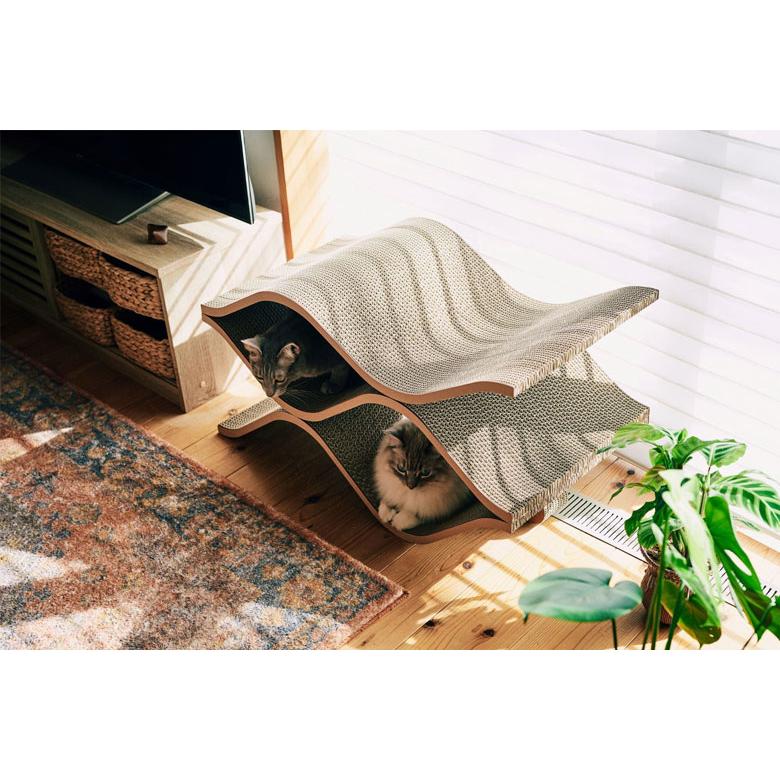 Cat Cellar mini ホワイト 爪とぎ 爪研ぎ 猫 おしゃれ ゴミが出にくい