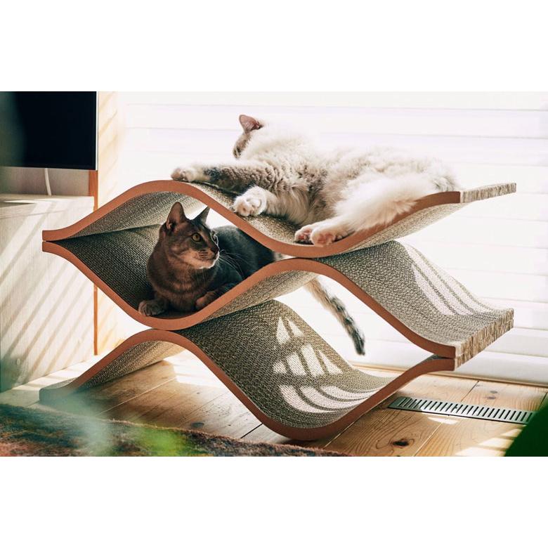 Cat Cellar mini ホワイト 爪とぎ 爪研ぎ 猫 おしゃれ ゴミが出にくい