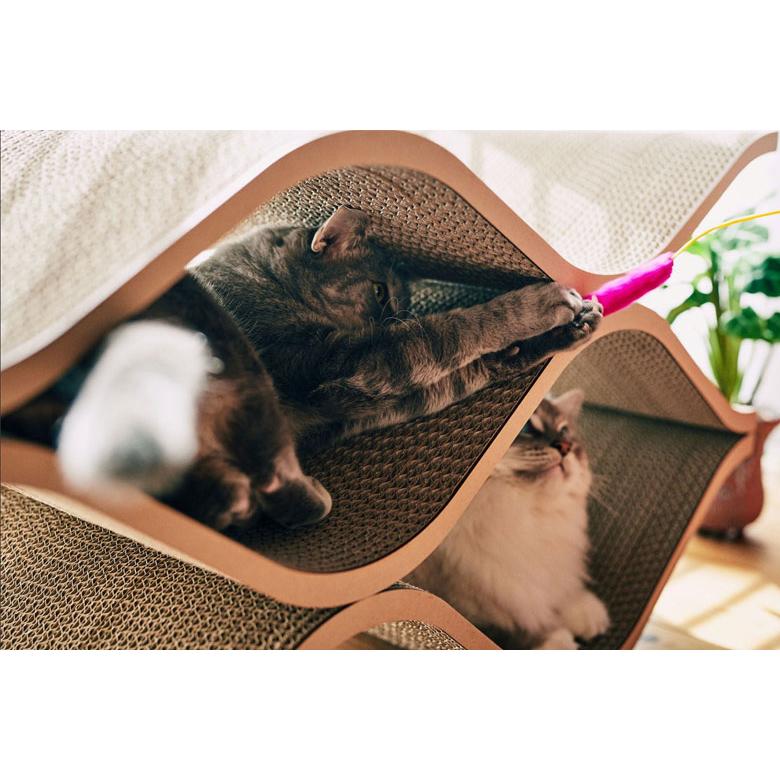 Cat Cellar mini ホワイト 爪とぎ 爪研ぎ 猫 おしゃれ ゴミが出にくい