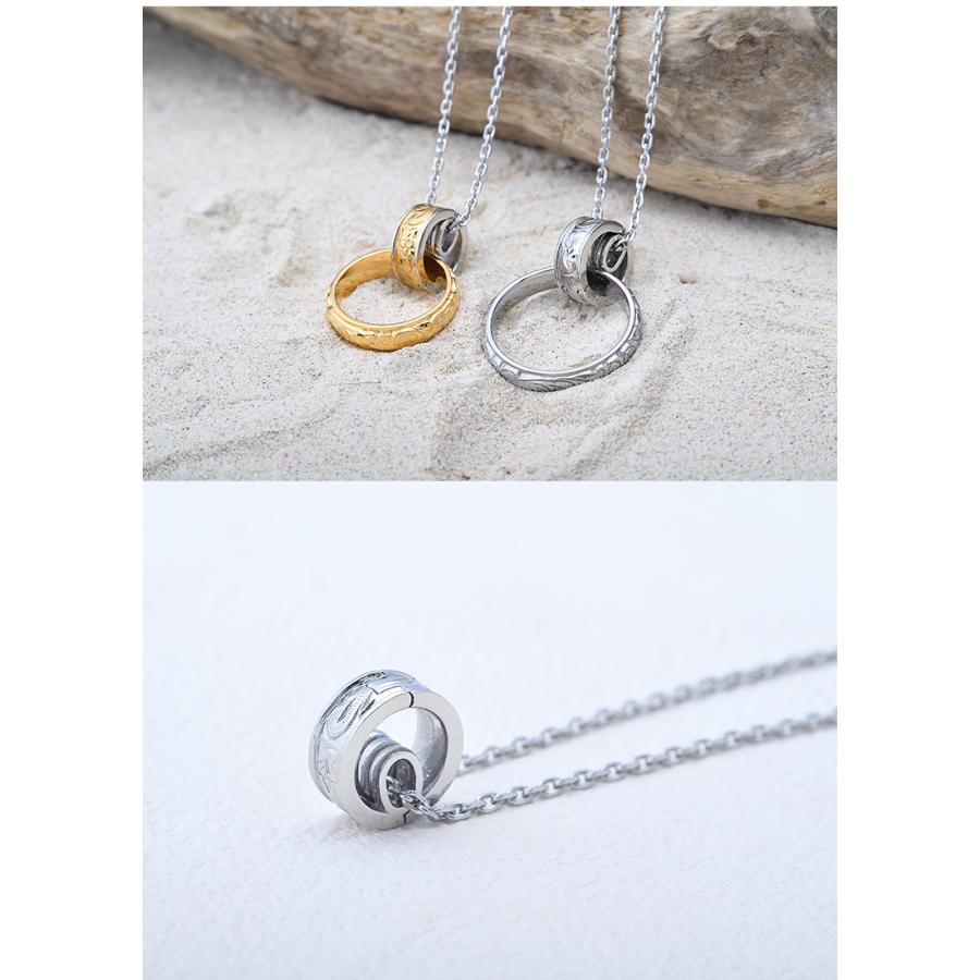 laki+ 指輪用ネックレス ハワイアンリングホルダー リングホルダー