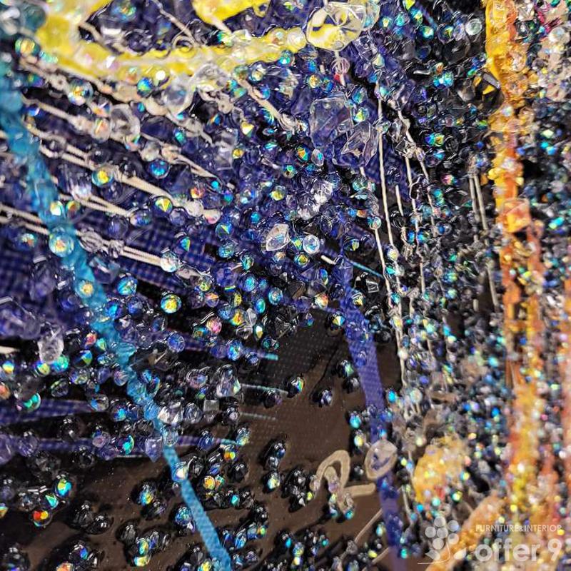 アートパネル 水晶絵 クリスタル アートフレーム アメコミ 真珠の