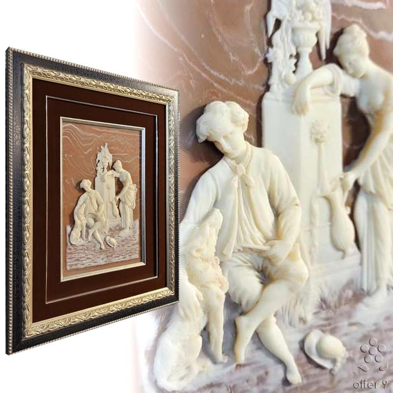 1点もの】アンティーク インコレイストーン カメオアート インテリア