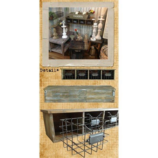 ネームプレート付き壁掛け収納 引出し4杯 カビーボックス チェスト