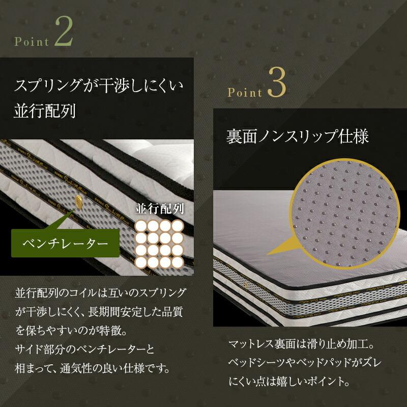 マットレス セミシングル セミシングルマット ポケットコイル 23cm厚