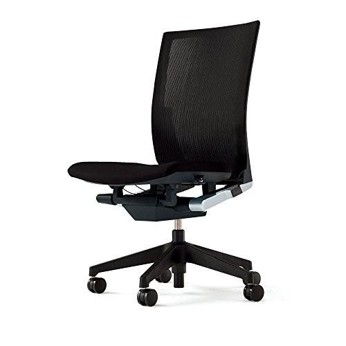 イトーキ ヴェント オフィスチェア ストライプレイヤーファブリック 肘なし ランバーサポート付 樹脂脚 背裏 T5 グレーT KE-86