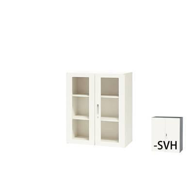 ナイキ ガラス両開き書庫 CWS-0911KG-SVH