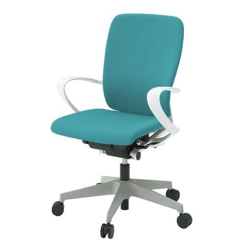 イトーキ FULGO フルゴチェア ハイバック 固定肘 ベース W9色×張地 S4 ターコイズブルー KF-436GB-W9S4