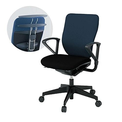 イトーキ デスクチェア プラオ ハイバック 固定肘付 ループ型 樹脂脚 コンビ張り ハンガー付 KE-236GSHT1T1B2 座