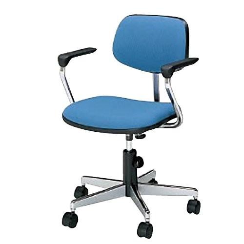 コクヨ 事務用回転イス 20シリーズ スタンダードタイプ ローバック L型肘付チェア 布張り Pタイル・フローリング用キャスター カラ