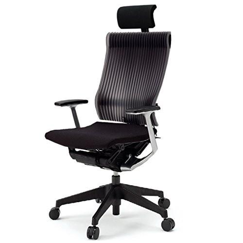 イトーキ デスクチェア オフィスチェア スピーナ エラストマーバック ヘッドレスト付 固定肘付 KE-765GP-T1T1SG