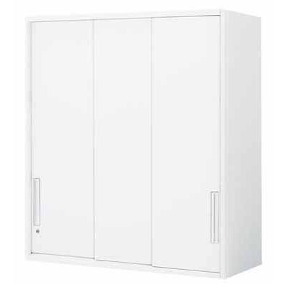 コクヨ エディア 収納システム 高さ1050MMタイプ 上置き 3枚引き違い戸 幅900×奥行き450MM カラー F1 ナチュラルグレー