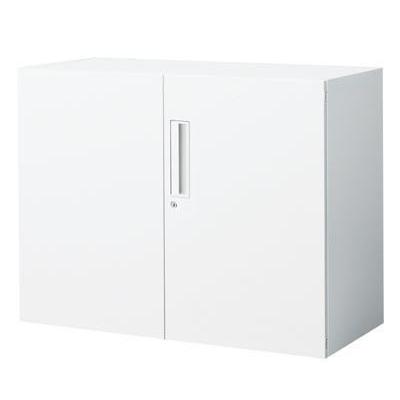 コクヨ エディア 収納システム 高さ700MMタイプ 下置き 両開き扉 幅900×奥行き400MM カラー F1 ナチュラルグレー