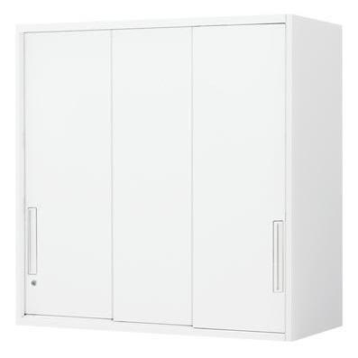 コクヨ エディア 収納システム 高さ915MMタイプ 上置き 3枚引き違い戸 幅800×奥行き450MM カラー F1 ナチュラルグレー