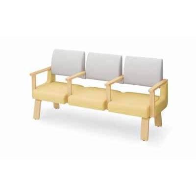 コクヨ ロビーチェア アルラ タンデムタイプ ハイバック 3人掛け アームチェア 中肘付き 布 幅1815×奥行き560・600×高さ87