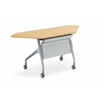 コクヨ 会議用テーブル エピファイ 会議用テーブル 天板フラップ式 配線キャップなし パネルなし コーナータイプ 幅1565×奥行き