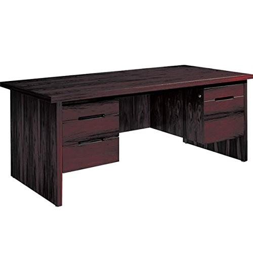 コクヨ 役員室用家具 マネージメント30シリーズ 両袖デスク 幅1800 カラー オーク・シルバーハート アジャスター付きタイプ カ