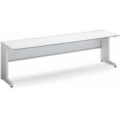 コクヨ ISデスクシステム スタンダードテーブル 幅2000×奥行き750MM 引き出しなし 天板色 P1M ライトナチュラル