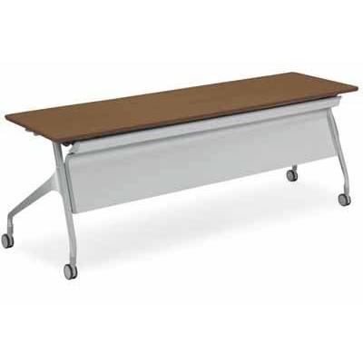 コクヨ 会議用テーブル エピファイ 会議用テーブル 天板フラップ式 配線キャップなし パネルなし 直線タイプ 幅2100×奥行き60