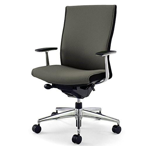 コクヨ オフィスチェア プント CR-GA2443F6GNB5-W ハイバック アルミ肘 布 ハイグレード チャコールグレー