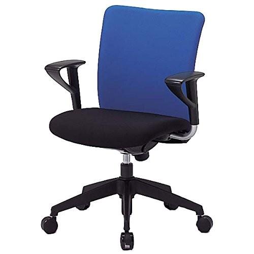 生興 ルルティモチェアー ブラックシェルタイプ ミドルバック 肘付 LLS-A30BK ライトグリーン