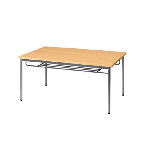 生興 テーブル MTS型会議用テーブル W1800×D900×H700 4本脚タイプ 棚付 MTS-1890IT ペールアルダー