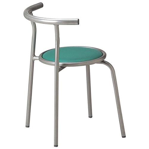 生興 ミーティングチェアー パイプチェアー スタッキング 紛体塗装脚 ビニールレザー張り RC-70V グリーン