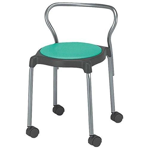 生興 ミーティングチェアー パイプチェアー 丸椅子 スタッキング 50%OFF キャスター付 使い勝手の良い 紛体塗装脚 背付 CU-BCV イエロー