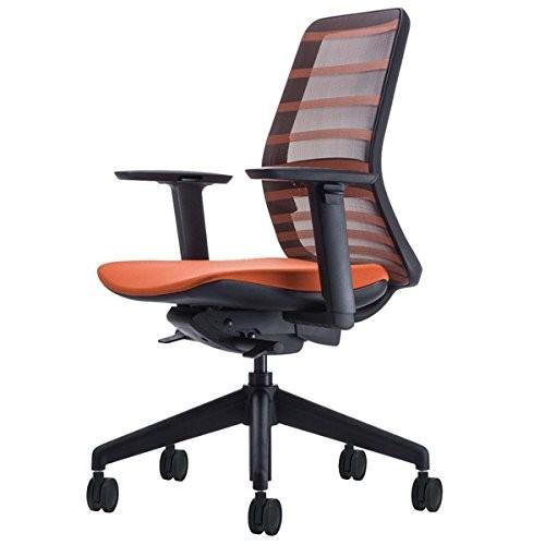 生興 トニックチェアー ブラックフレームタイプ 可動肘付・ブラックシェル TO-B50A ブルー