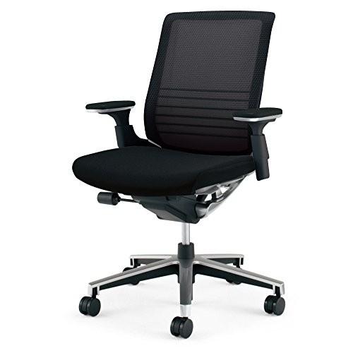 コクヨ　オフィスチェア インスパイン CR-GA2511E6GME6-W ローバック 可動肘 ブラックフレーム 背フ