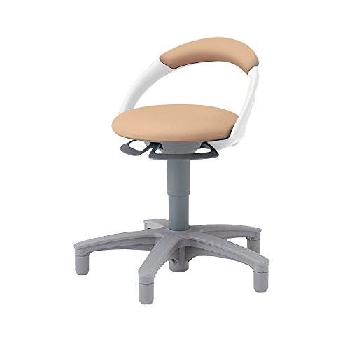 イトーキ デスクチェア オフィスチェア サポート スツール 背付 アジャスター グライド脚 ビニールレザー張り フラックスベージ