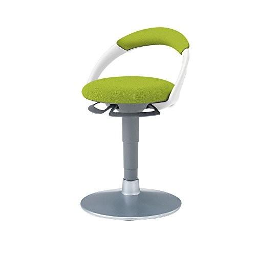 イトーキ デスクチェア サポート スツール 背付 円盤脚 布張り モスグリーン PCK-1107GB-Q6