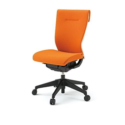 イトーキ デスクチェア コセール チェア ローバック 樹脂脚 フリーロッキング 背裏 ミルキーホワイト オレンジ KE-940GS-T1D