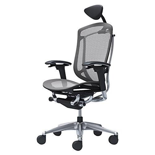 オカムラ オフィスチェア コンテッサ セコンダ 可動肘デスクチェア エクストラハイバック 座 メッシュ ミディアムグレー Cc8abr Supersport Tn