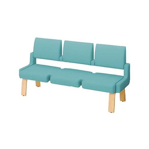 コクヨ ベンチ ロビーチェア ALRA アルラ W1815×D600×H970MM CN-W453HHL ターコイズブルー