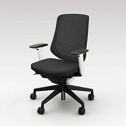 ナイキ オフィスチェア ミドルバック 可動肘付 SLE513FA-BK ブラック