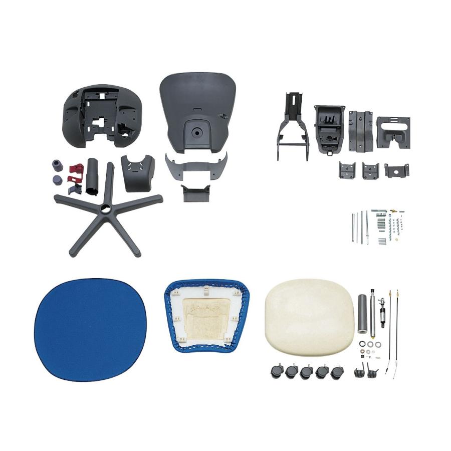 ライオン事務器 品番38259 オフィスチェアー　No.2156FG　サンドグレー