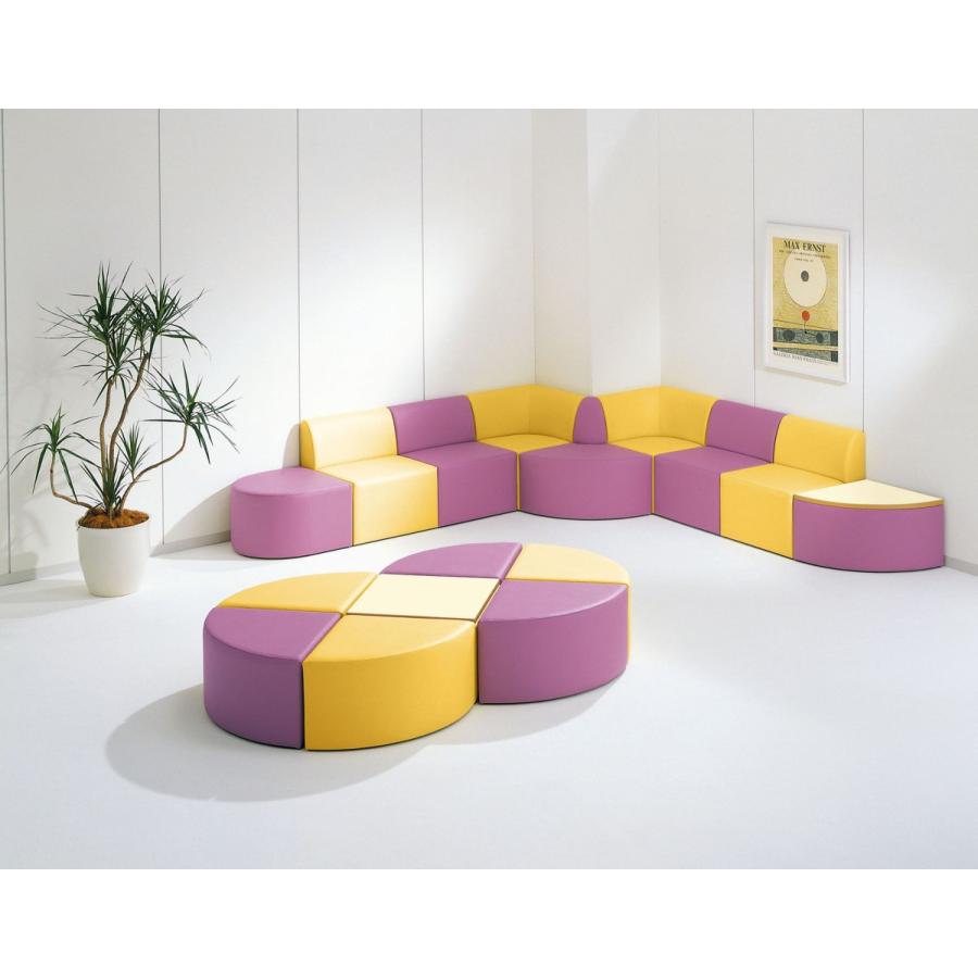 ライオン事務器 品番38614 ロビーチェアー　LC-7116S　イエロー