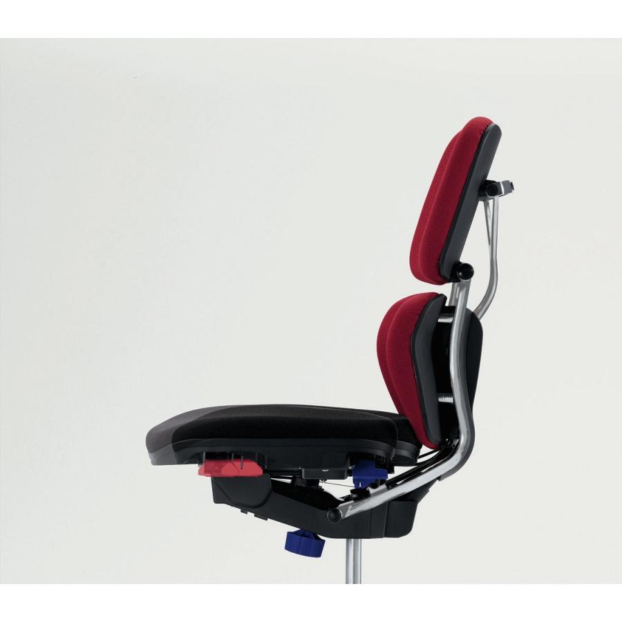 ライオン事務器 品番38843 オフィスチェアー〈アイ-ビートル〉 ブラック アームレスタイプ　No.2410F