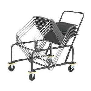 ライオン事務器 品番50444 スタッキングチェアー用収納台車　T-7