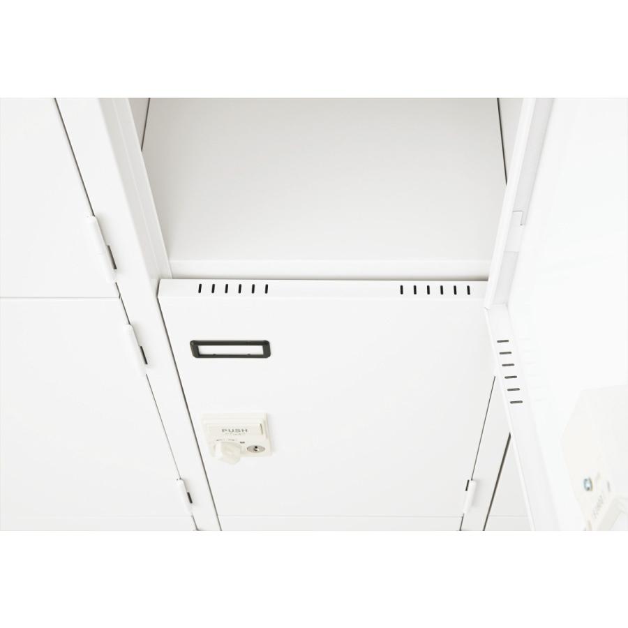 ライオン事務器 品番57246 キーレスロッカー　SLタイプ（スマートIC錠付）　ハンガータイプ・6人用　KL-76-S-W