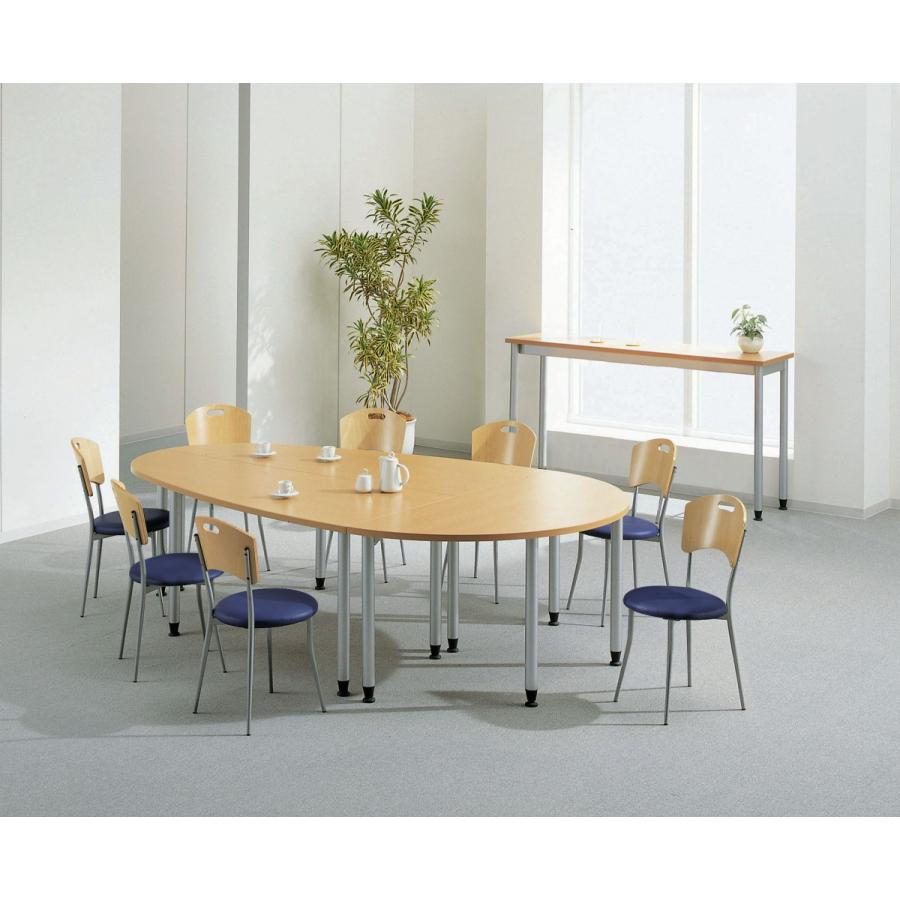 ライオン事務器 品番59132 リフレッシュテーブル　No.6005T　変形L　ナチュラル