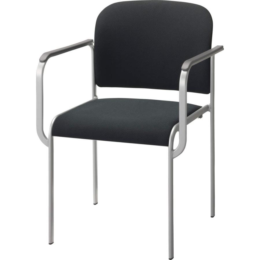 ライオン事務器 品番68969 スタッキングチェアー　No.661F　ブラック