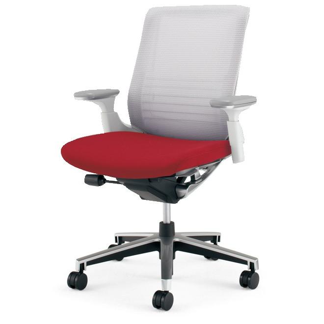 コクヨ品番 CR-GA2511E1GMR5-W オフィスチェア　インスパイン　ローバック可動肘 W685xD580xH920 インスパイン