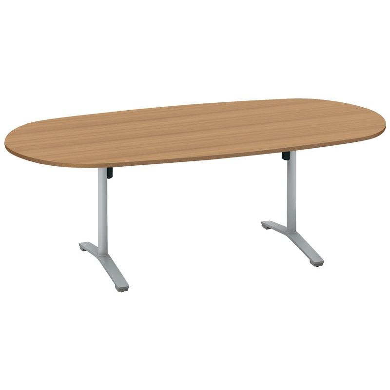 コクヨ品番 MT-VD211P81MP2-E 会議テーブル　ビエナ　固定楕円天板　塗装脚アジャスター W2100xD1050xH720 ビエナ