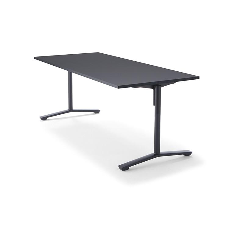 コクヨ品番 XY-TFT188SCE6AMCB テーブル　固定型天板　塗装双柱脚 W1800xD800xH720 FLIP TOP