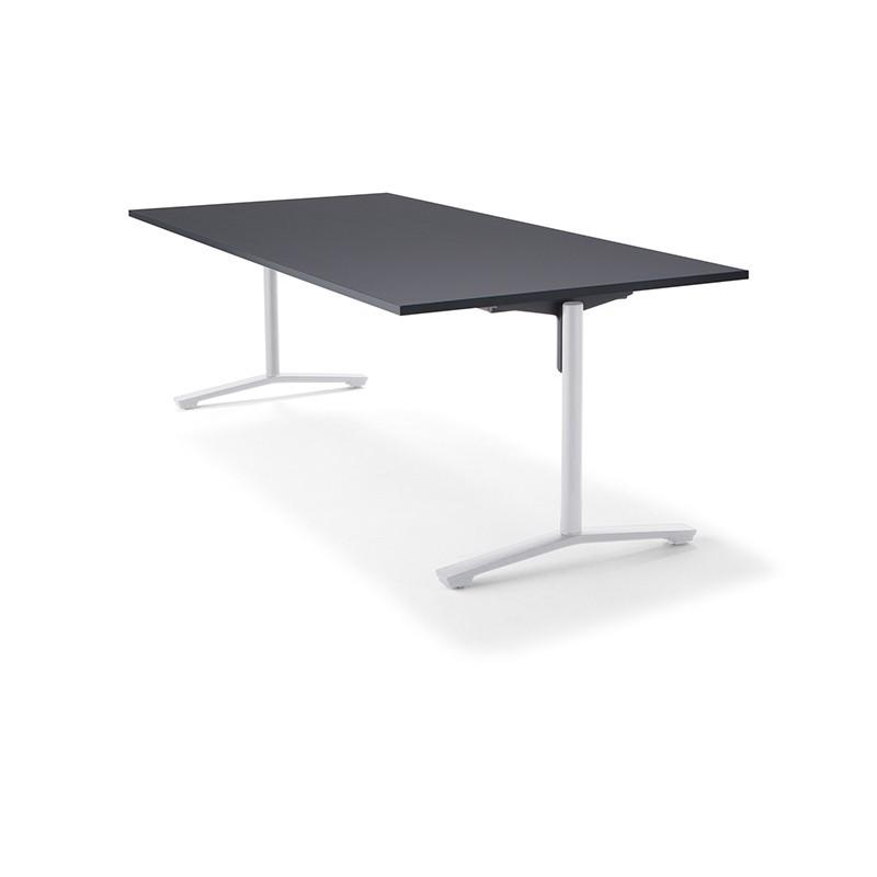 コクヨ品番 XY-TFT211SCSAAMCB テーブル　固定型天板　塗装双柱脚 W2100xD1000xH720 FLIP TOP