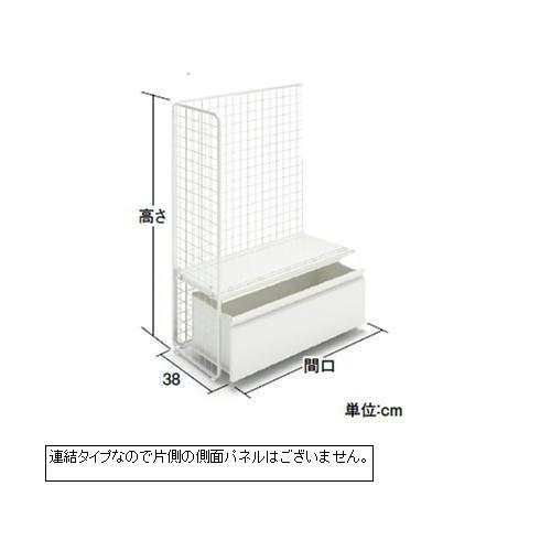 陳列棚 陳列台 幅92x奥行38x高さ184cm 連結型 店舗用什器 ジョイフルネット ゴンドラ ストア家具 送料無料 高さ184ｃｍ 連結型｜office-arrows