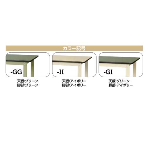 作業台 テーブル  ワークテーブル ワークベンチ 120cm 60cm キャスター 移動式 耐荷重 160kg 塩ビシート 天板 工場 作業場 軽量 100φ ゴムキャスター｜office-arrows｜03