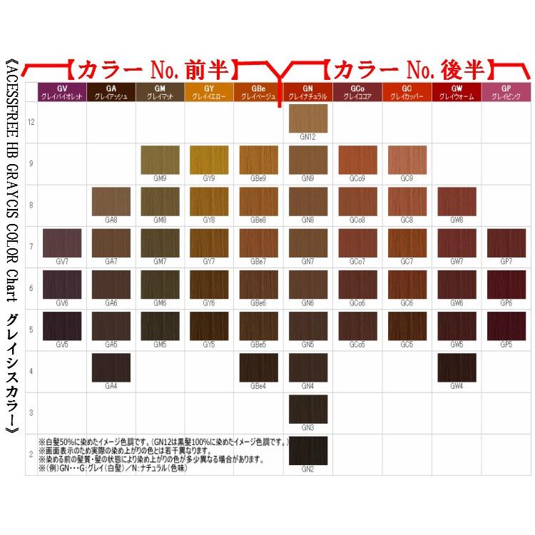 ナプラ アクセスフリーHB グレイシスカラー 第1剤 80g 同色4本