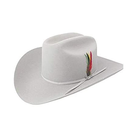 Stetson Men's 6X Silverbelly Rancher Fur Felt Cowboy Hat Silverbelly 7 3/8好評販売中 その他帽子